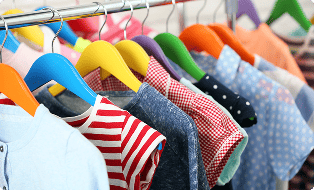 小さくなった子ども服