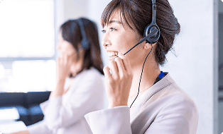 コールセンターが丁寧に対応ご不安は何でもお聞かせ下さい